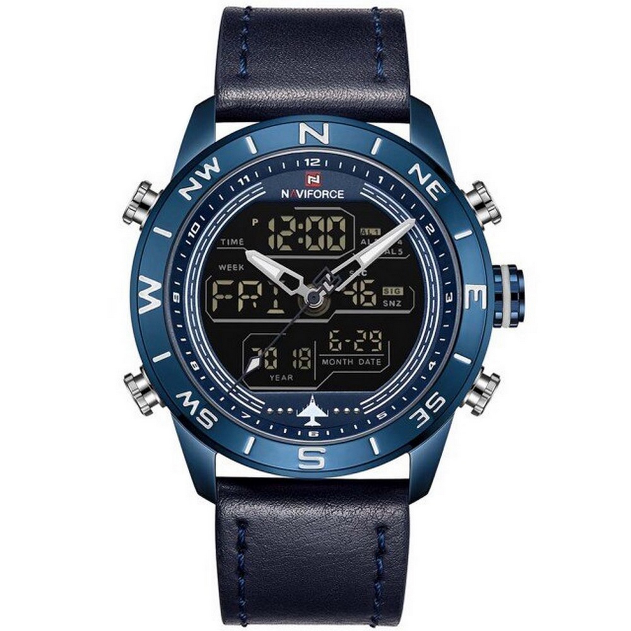 Reloj Naviforce Original Nf 9144 Casual Azul + Estuche